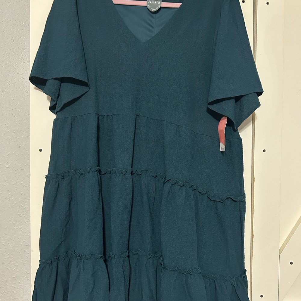 ARULA Teal Mini Dress